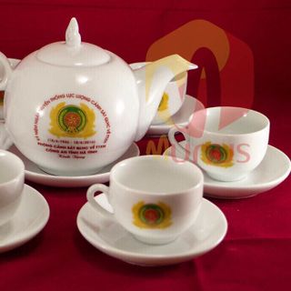 Bộ tách trà in logo công ty - Munus - Quà Tặng Đẳng Cấp