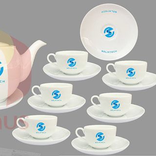 Bộ tách trà in logo công ty - Munus - Quà Tặng Đẳng Cấp