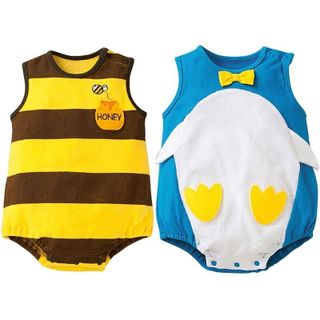 Bộ đồ liền thân nhiều hình ngỗ nghĩnh cho bé sơ sinh từ 0- 12 tháng tuổi
