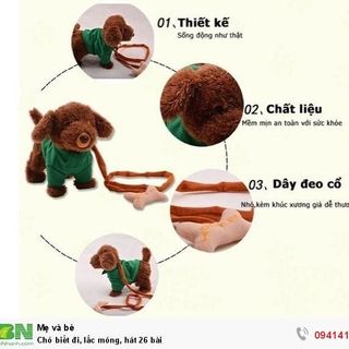Chó nhồi bông biết đi biết hát