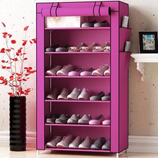 Tủ giày vải 7 tầng trơn