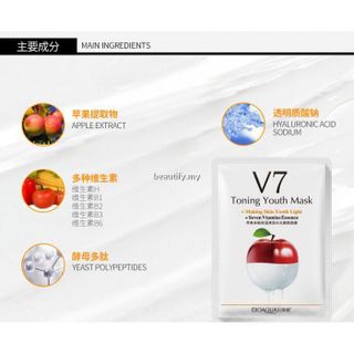 MẶT NẠ V7 HƯƠNG TÁO - SÁNG DA