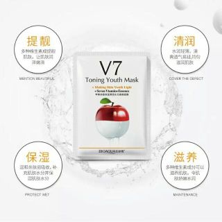 MẶT NẠ V7 HƯƠNG TÁO - SÁNG DA