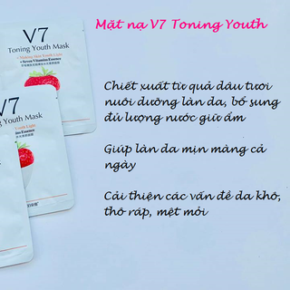 MẶT NẠ V7 HƯƠNG DÂU - MỊN DA