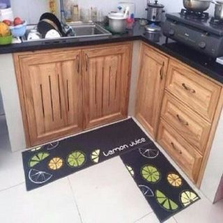 Set 2 thảm bếp 3D về nhiều