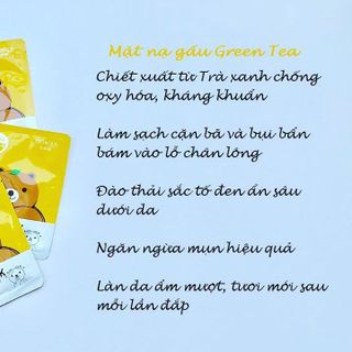 MẶT NẠ GẤU GREEN TEA