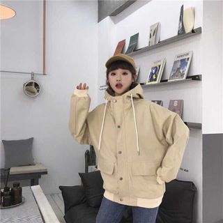 ÁO KHOÁC NỮ 2 TÚI RỘNG