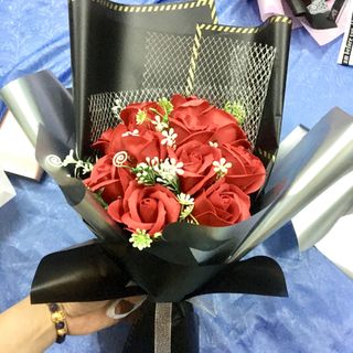 Hoa hồng sáp bó 11 bông