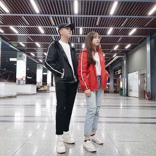 ÁO KHOÁC NAM NỮ 1 SỌC DÀI