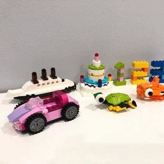 bộ lego 460 chi tiết hộp vuông xanh
