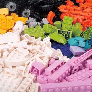 bộ lego 460 chi tiết hộp vuông xanh