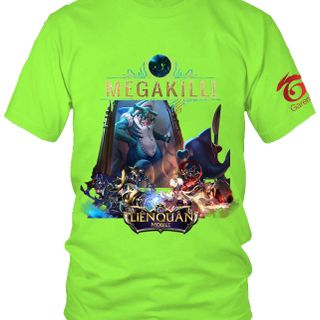 Áo Thun Liên Quân Mobile 3D Tướng Cresht Skin Cá Cắn Cáp 7 Màu