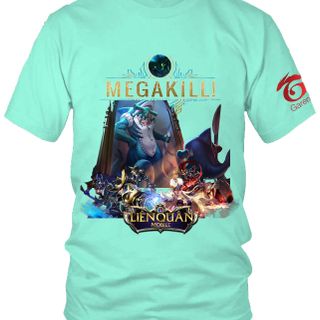 Áo Thun Liên Quân Mobile 3D Tướng Cresht Skin Cá Cắn Cáp 7 Màu