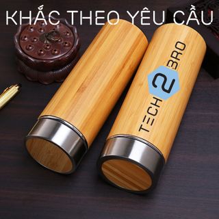 BÁN SỈ - - Bình giữ nhiệt vỏ tre truyền thống / Bamboo Tumbler - 360ml và 500ml