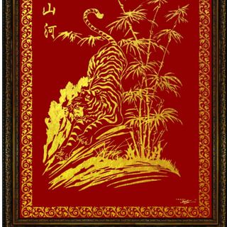 Tranh Nét Vàng - Quà tặng Tân gia khai trương