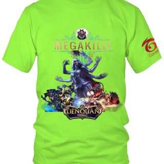Áo Thun Liên Quân Mobile 3D Tướng Kahlii Skin Cô Dâu Hắc Ám 7 Màu