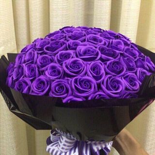 Bó hoa hồng sáp thơm 99 bông chọn màu