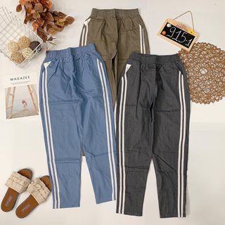 Quần xô fom xuông sọc bên hông