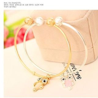 AH69 Lắc tay con cú vàng bạc