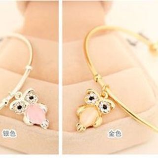AH69 Lắc tay con cú vàng bạc