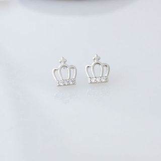 AH56 Bông tai vương miện đính đá