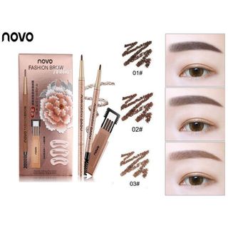 Bộ chì kẻ mày novo 3 kiểu