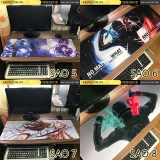 Hơn 200 mẫu - Lót chuột bàn di chuột mousepad cỡ lớn 80x30x03cm
