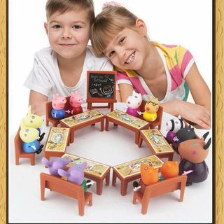 Bộ Đồ Chơi Lớp Học Heo peppa Pig 21 Nhân Vật
