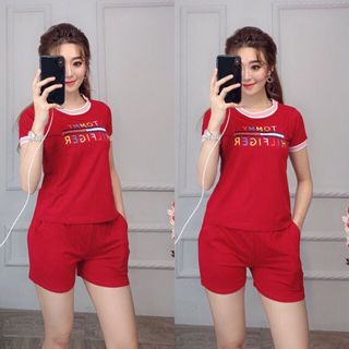 Bộ đùi cổ tròn kẻ sọc