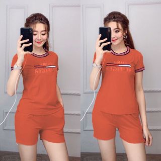 Bộ đùi cổ tròn kẻ sọc