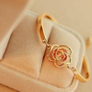 AH97 Vòng tay hoa hồng mạ vàng