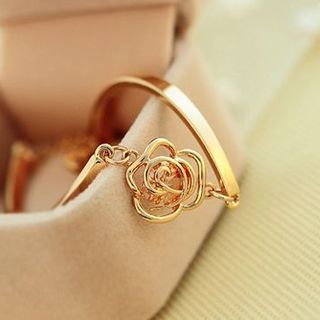 AH97 Vòng tay hoa hồng mạ vàng