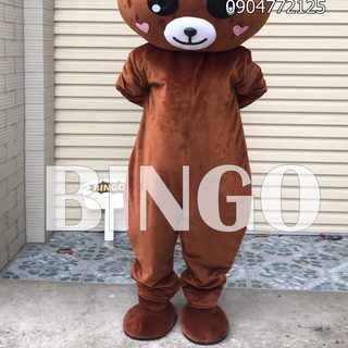 Mascot gấu brown