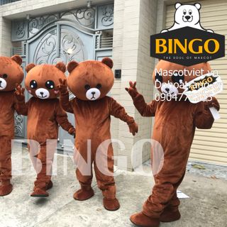 Mascot gấu brown