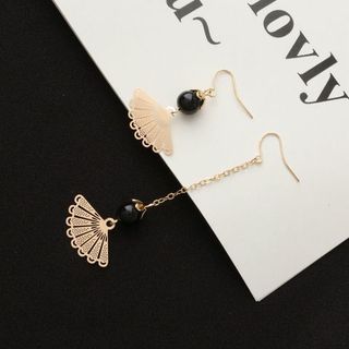 AH104 Bông tai hình quạt style không đối xứng