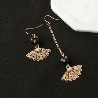 AH104 Bông tai hình quạt style không đối xứng