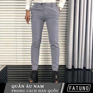 Quần tây Quần âu Nam Fatuno vải tuyết mưa màu xanh đen