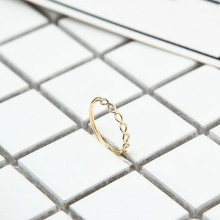 AH114 Nhẫn trơn mạ vàng bạc thiết kế đơn giản