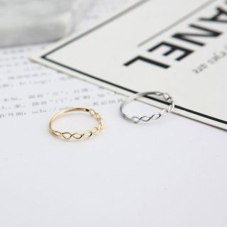 AH114 Nhẫn trơn mạ vàng bạc thiết kế đơn giản