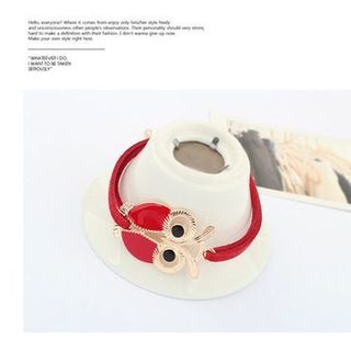 AH107 Vòng tay vải mặt cú 4 màu như hình