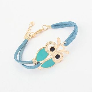 AH107 Vòng tay vải mặt cú 4 màu như hình