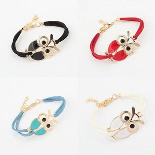 AH107 Vòng tay vải mặt cú 4 màu như hình