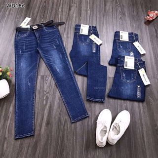 jeans xước nhẹ