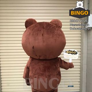 Mascot Gấu Brown Mập Phát Tờ Rơi Tiktok