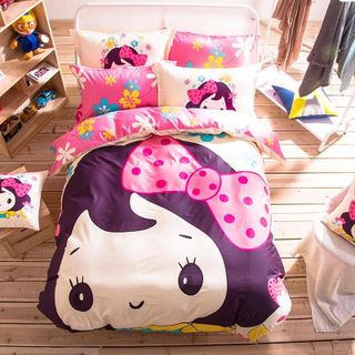 BỘ CHĂN GA GỐI COTTON 3D SIÊU DỄ THƯƠNG CHO BÉ