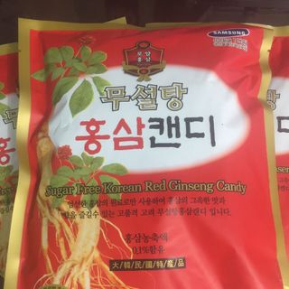 KẸO HỒNG SÂM KHÔNG ĐƯỜNG ĐỎ 500gram