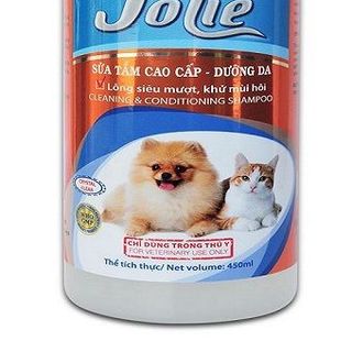 Sữa tắm Bio Jolie 450ml dưỡng lông chó mèo siêu mượt khử mùi hôi