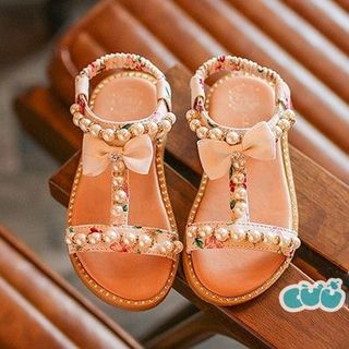 Sandal bé gái đính đá siêu xinh hàng có sẵn