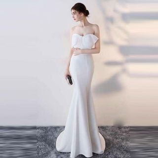 Đầm Dạ Hội Nơ Cúp Ngực Quí Phái