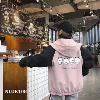 ÁO KHOÁC NỮ HÌNH GẤU TRÚC